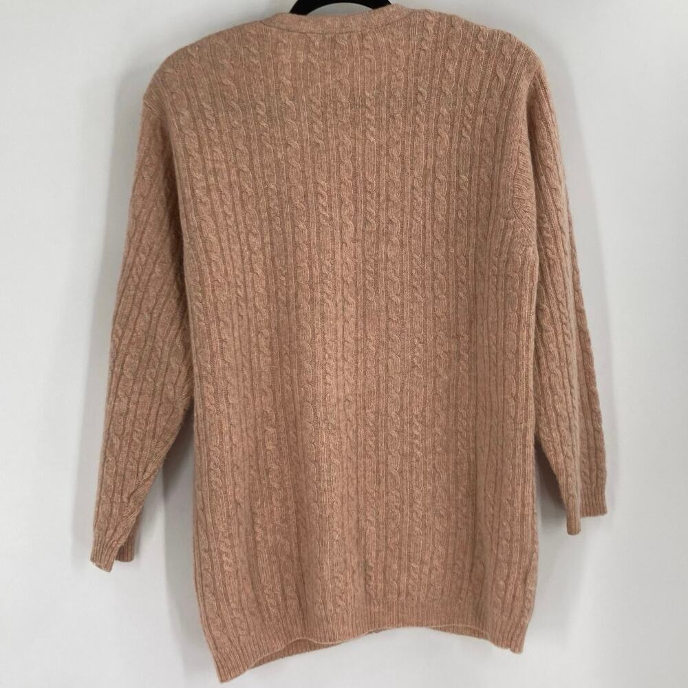 Vintage Liz Claiborne Lambswool Angora Cardigan Sweater Granny Old Money Large - Picture 3 of 10
